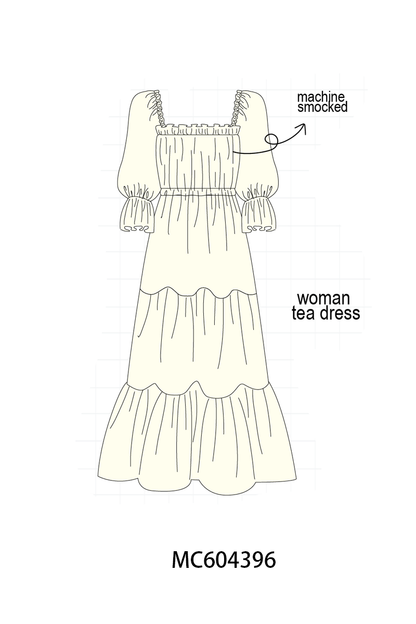 PO86 Cream smocked bow collection
