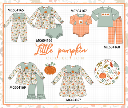 PO86 Pumpkin leaves embroidery collection