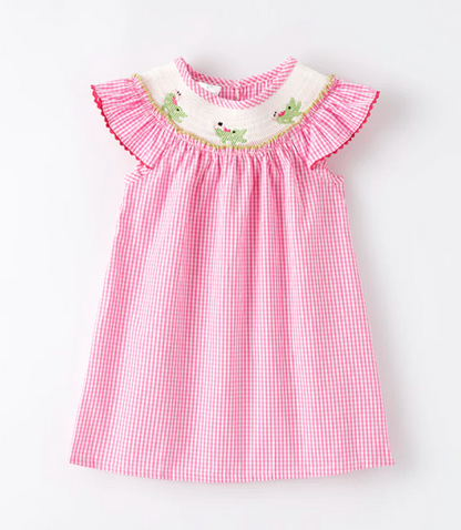 Gator Cutie Smocked Dress